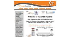 Desktop Screenshot of implant-solutions.com
