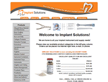 Tablet Screenshot of implant-solutions.com